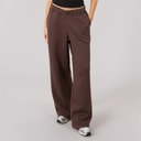 Womens Open Hem Joggers Chocolate