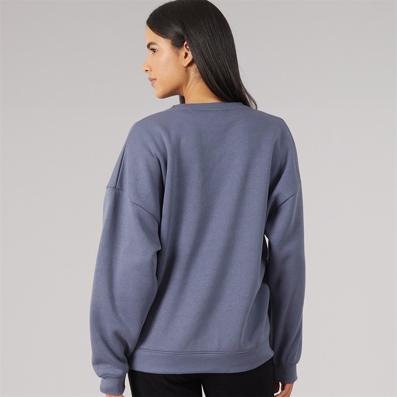 Womens Oversized Sweatshirt Dusty Blue - Image 2