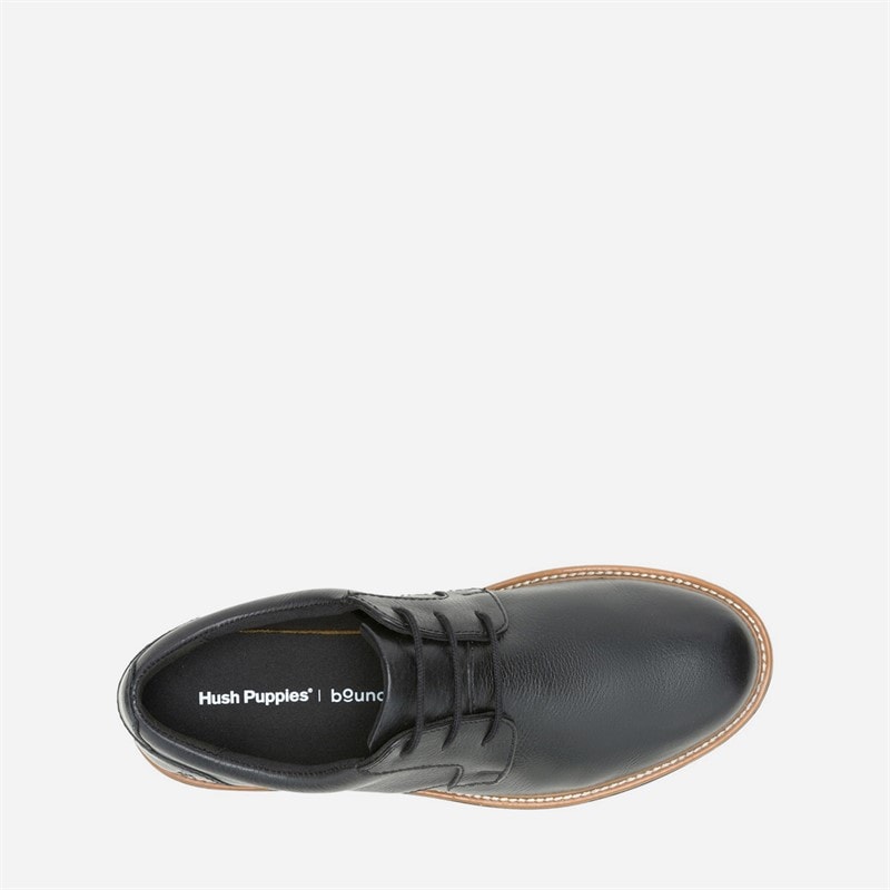 Mens Jenson Oxford Shoes Bold Black Leather - Image 4