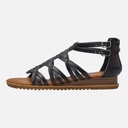 Womens Bloomy Ankle Strap Sandals Black Dyecut