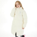 Girls Longline Puffer Coat Vanilla Ice