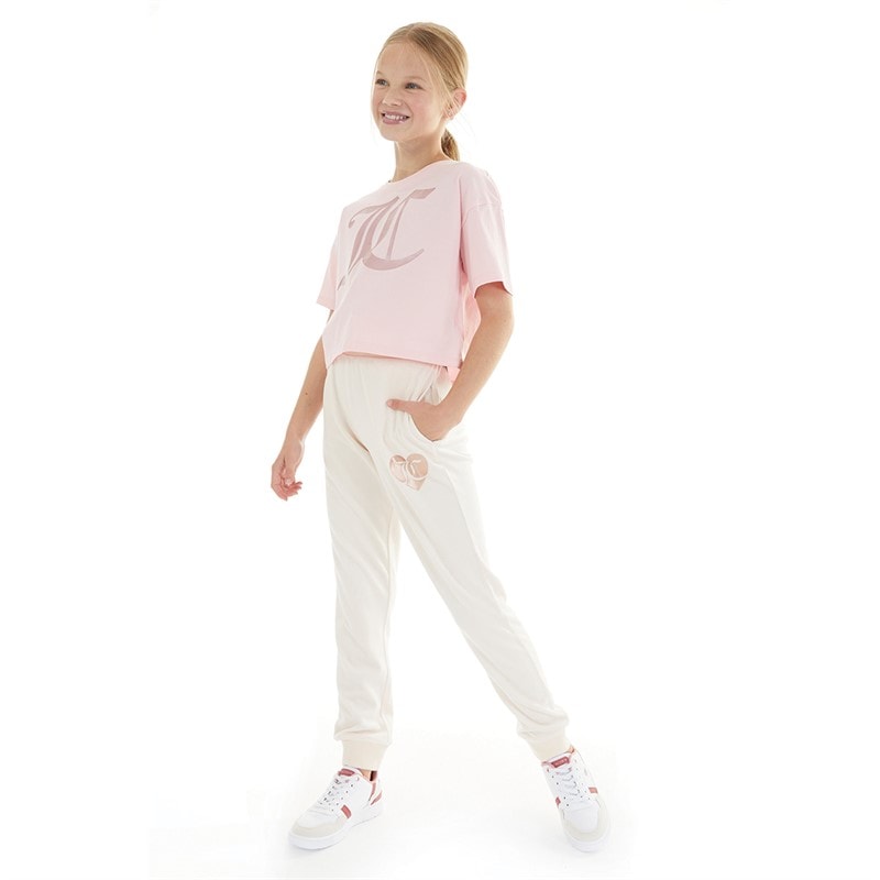 Girls Tonal Boxy T-Shirt Almond Blossom - Image 3