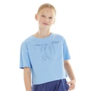 Girls Tonal Boxy T-Shirt Della Robbia Blue