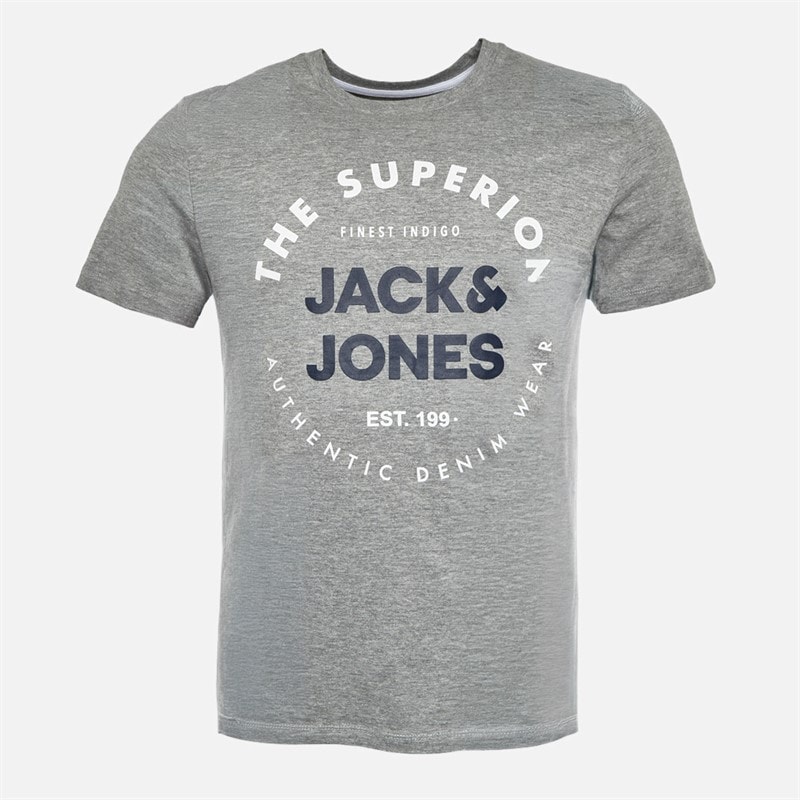 Mens Urban Crew Neck Five Pack T-Shirts Olive Night/White/Light Grey Melange/Navy Blazer - Image 5