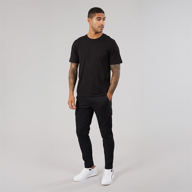 Mens Marco Dean Cargo Pants Black - Image 4