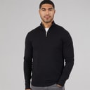 Mens Emil Knit 1/2 Zip Jumper Black