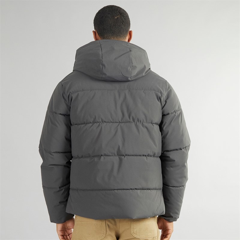 Mens Brady Hooded Puffer Asphalt - Image 2