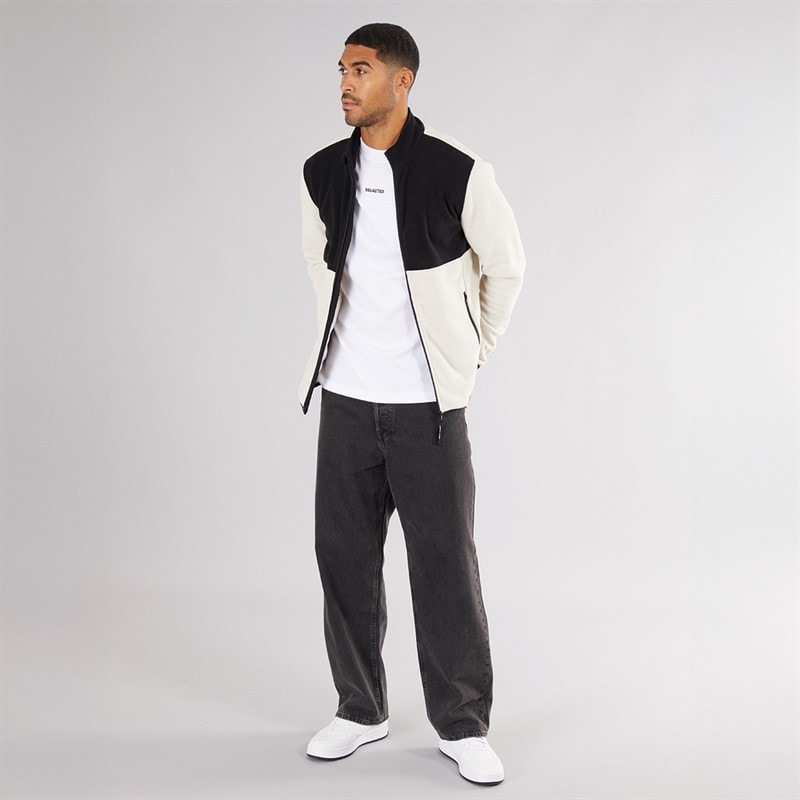 Mens Flame Full Zip Fleece Moonbeam - Image 4
