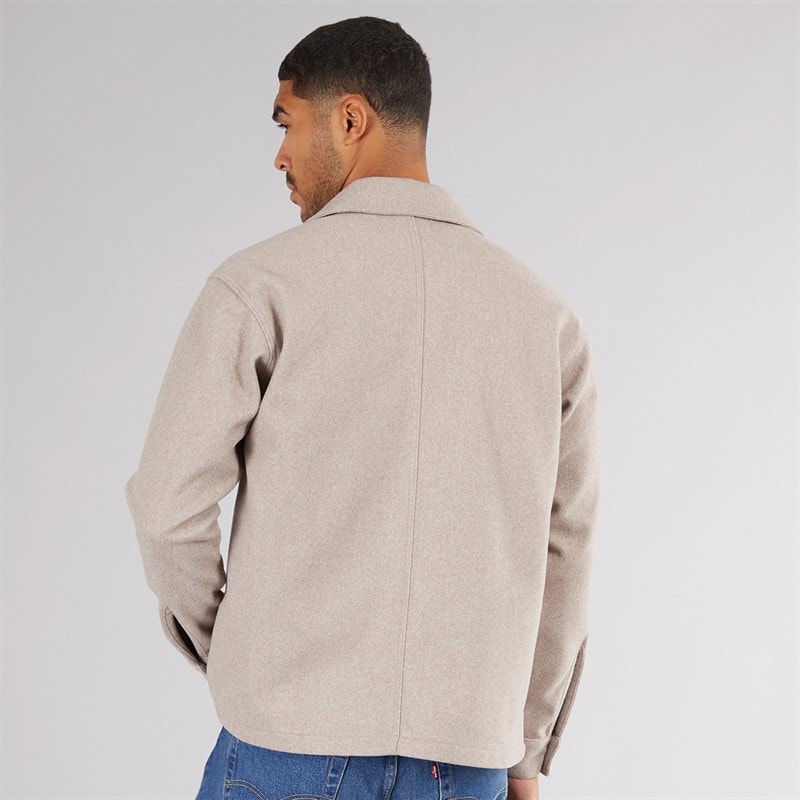 Mens Baxter Overshirt Oatmeal - Image 2