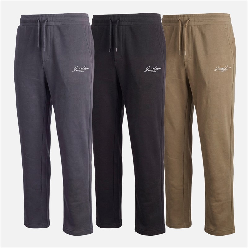 Mens Cover Three Pack Open Hem Joggers Black/Asphalt/Falcon - Image 3
