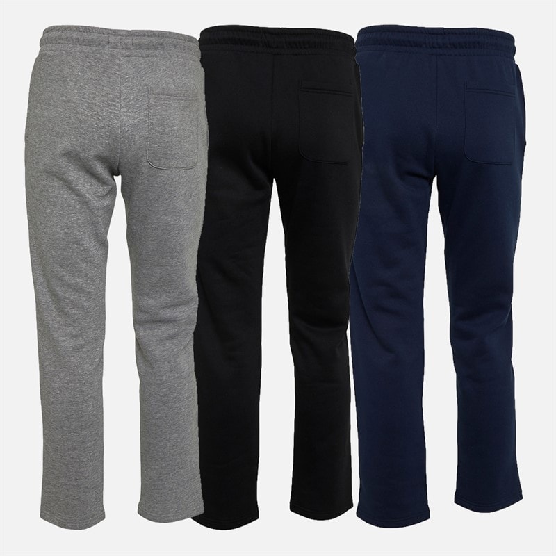 Mens Jeffrey Three Pack Open Hem Joggers Navy Blazer/Light Grey Marl Navy Blazer/Light Grey Marl/Black - Image 2