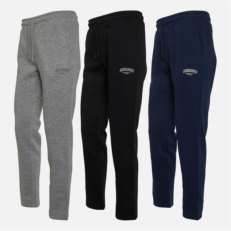 Mens Jeffrey Three Pack Open Hem Joggers Navy Blazer/Light Grey Marl Navy Blazer/Light Grey Marl/Black - Image 3