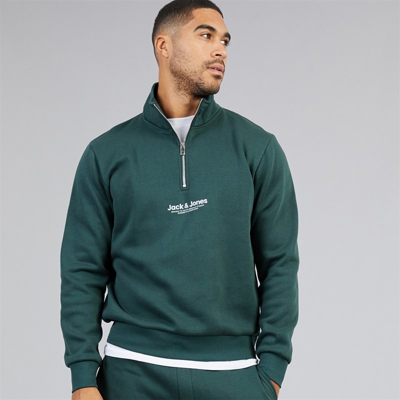 Mens Vesterbro 1/4 Zip Sweatshirt Magical Forest - Image 2