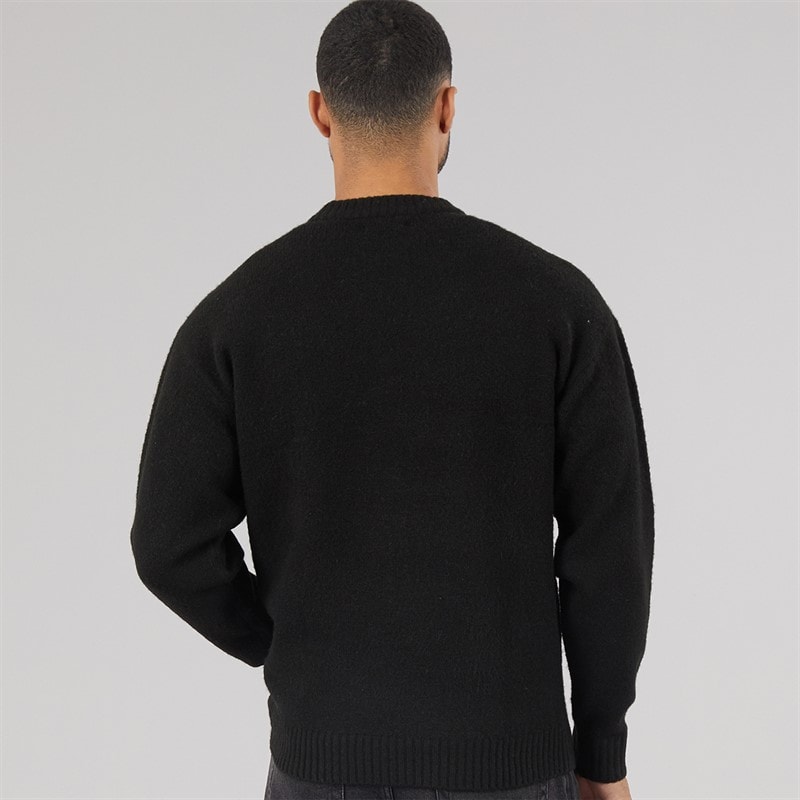 Mens Soho Ollie Crew Neck Jumper Black - Image 2