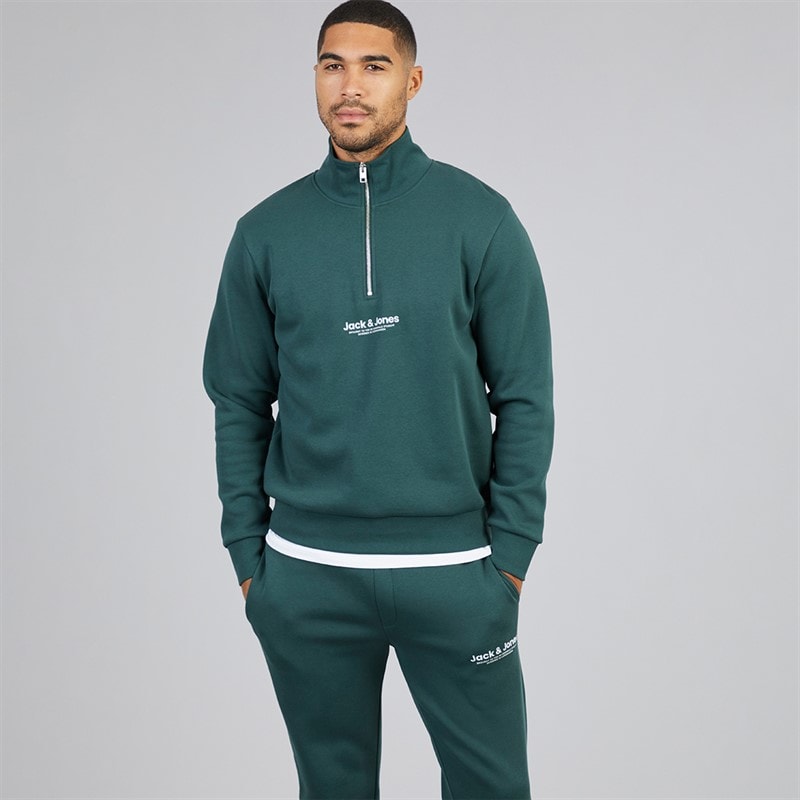Mens 1/4 Zip Open Hem Tracksuit Magical Forest - Image 3