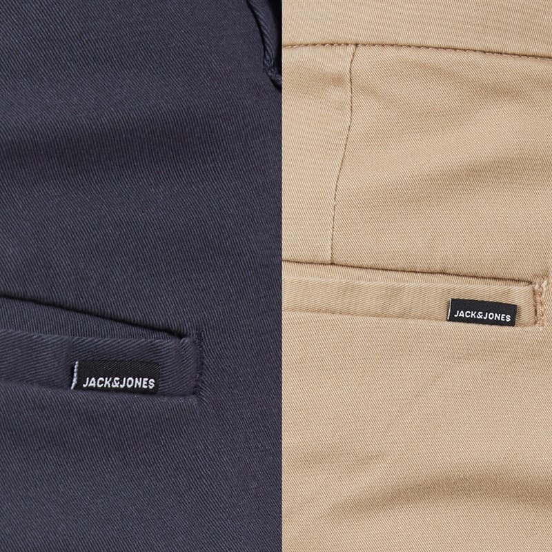 Mens Two Pack Relaxed Kane Dave Chinos Navy/Crockery - Image 3
