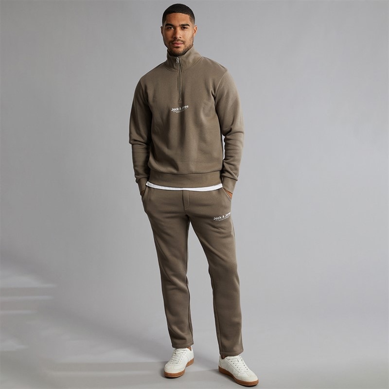 Mens 1/4 Zip Open Hem Tracksuit Falcon - Image 1