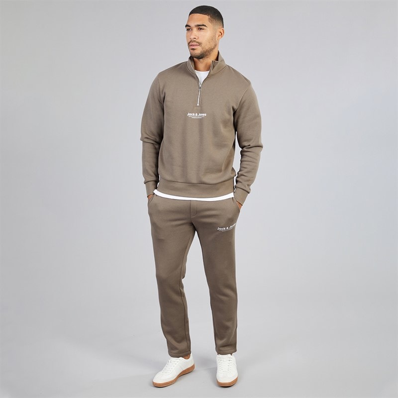 Mens 1/4 Zip Open Hem Tracksuit Falcon - Image 4