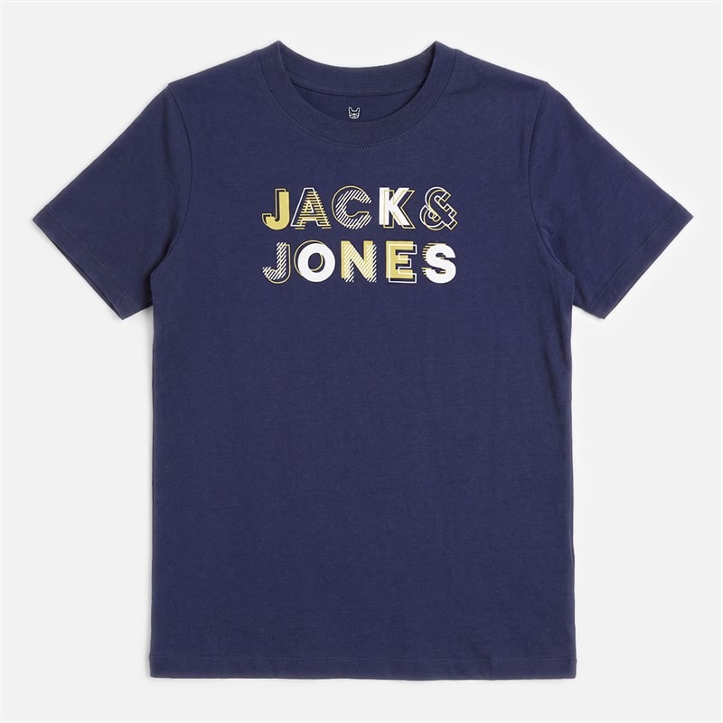 Boys Andrew Five Pack T-Shirts White/Moonbeam/Vativer/Navy Blazer/Asphalt - Image 4