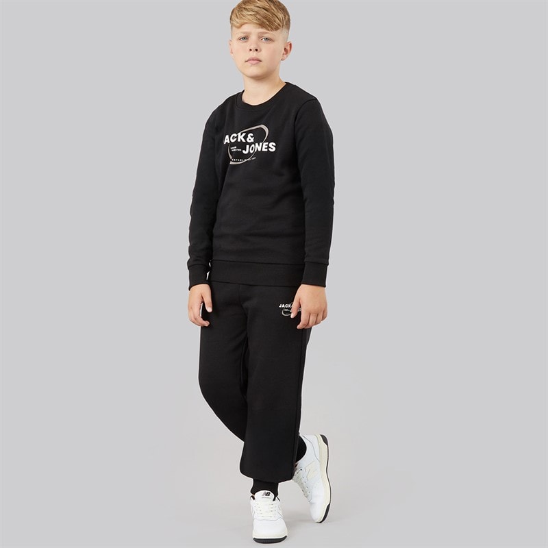 Boys Future Sweatshirt And Joggers Tracksuit Black - Image 1