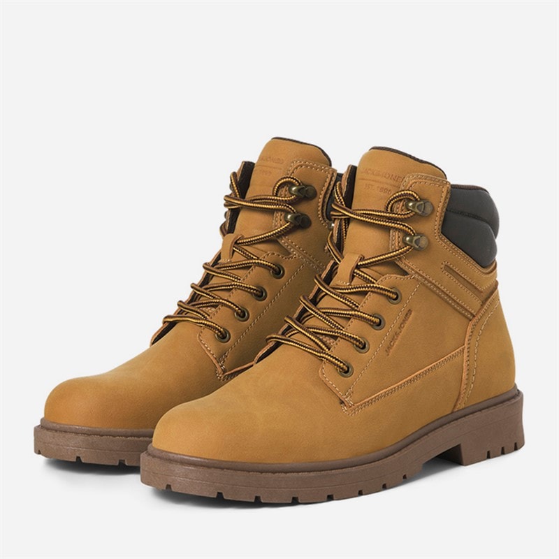 Mens Marsh PU Boots Honey - Image 2