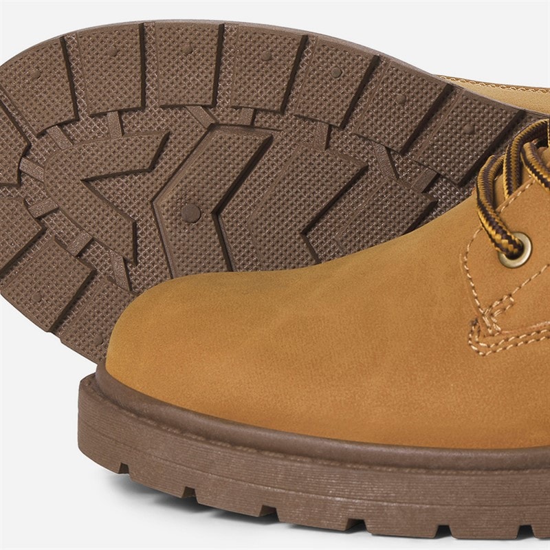 Mens Marsh PU Boots Honey - Image 4