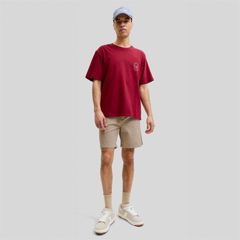 Mens Stace Neo Jogger Shorts Beige - Image 4