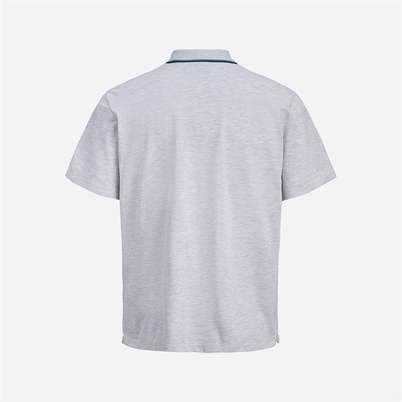 Mens Blaze Polo Shirt White Melange - Image 2
