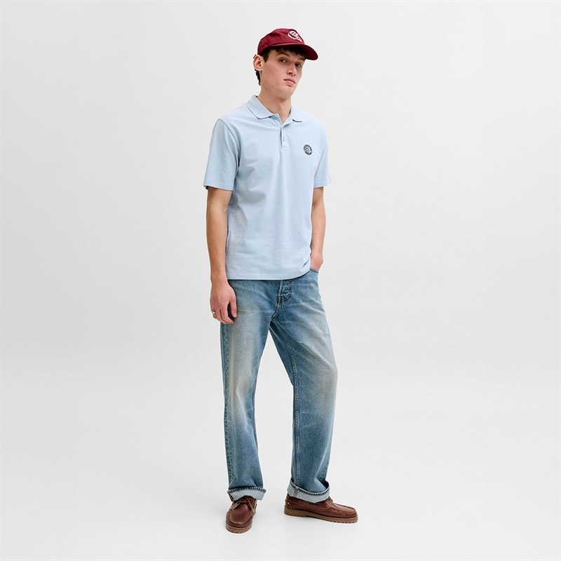 Mens Alliance Polo Shirt Celestial Blue - Image 3