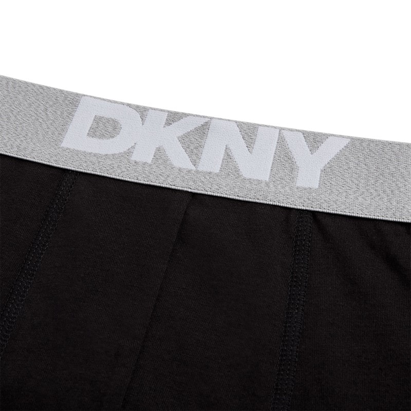 Mens Seattle Three Pack Boxer Trunks Black/Grey/White - Image 2
