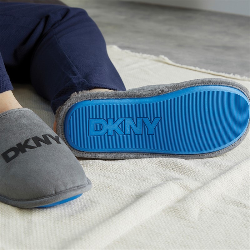 Mens Lyra Mule Slippers Lead - Image 2