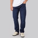 Mens Straight Fit Denim Jeans Dark Wash