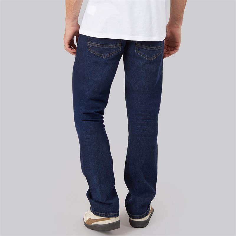 Mens Straight Fit Denim Jeans Dark Wash - Image 2