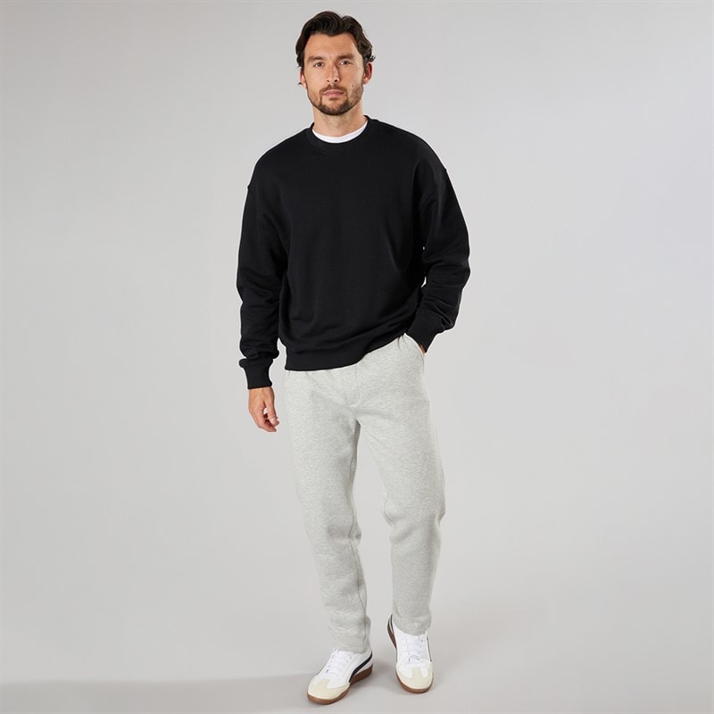 Mens Three Pack Open Hem Joggers Black/Navy/Grey Marl - Image 4