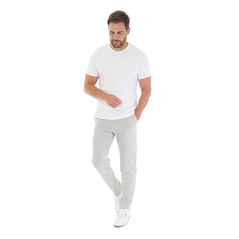 Mens Three Pack Open Hem Joggers Black/Navy/Grey Marl - Image 5