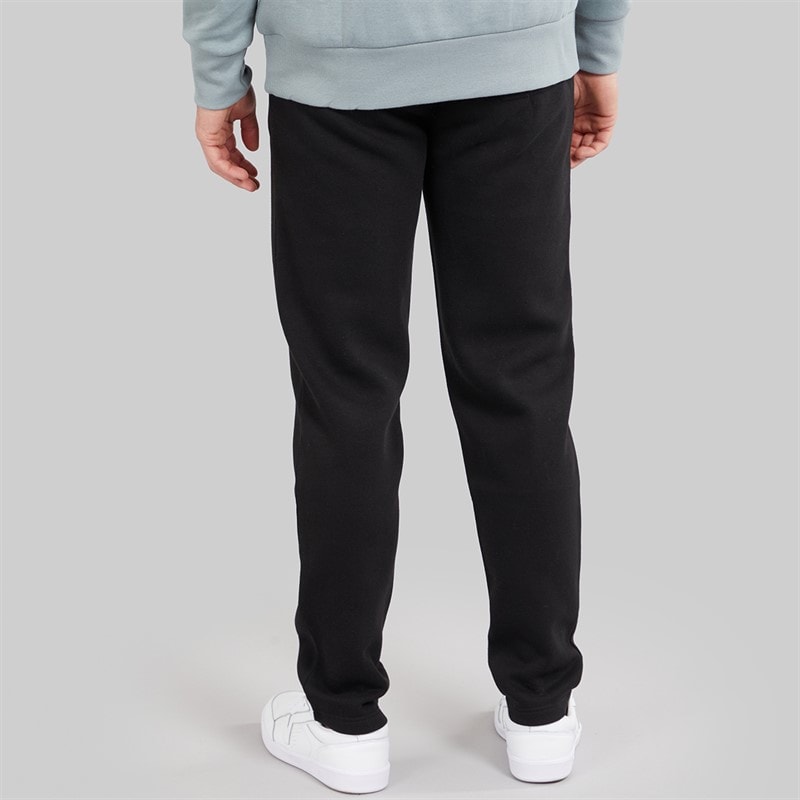 Mens Open Hem Joggers Black - Image 2
