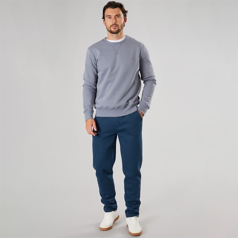 Mens Three Pack Open Hem Joggers Denim Blue/Khaki/Magnet - Image 4