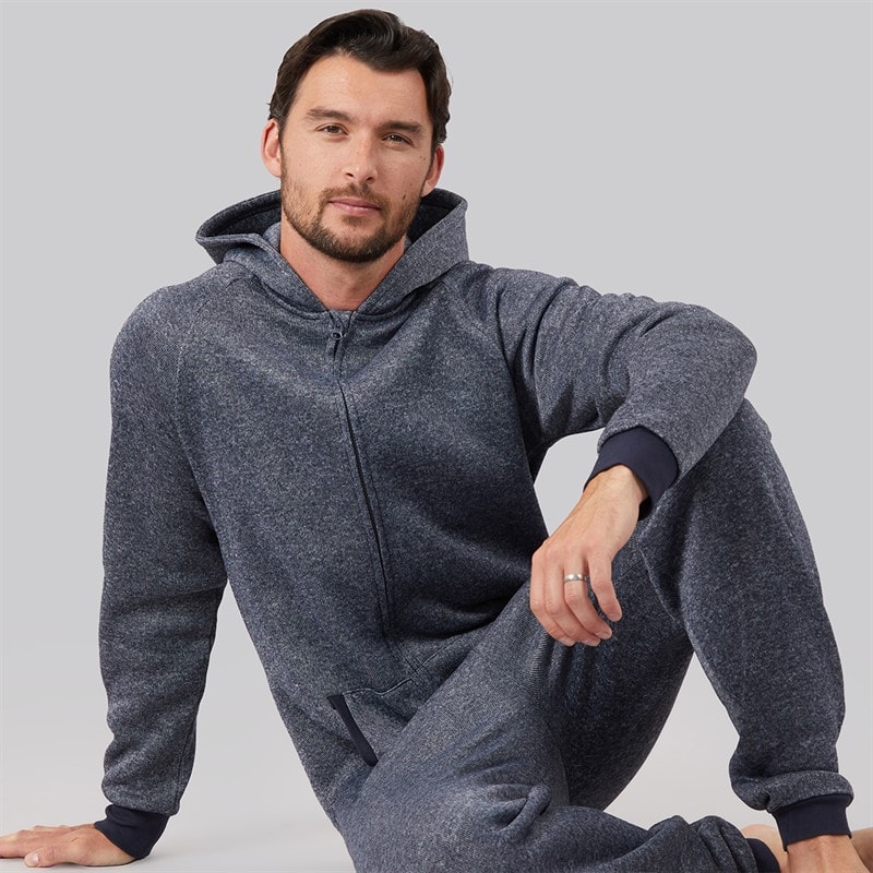 Kangaroo Poo Mens Onesie Navy Mix