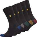 Mens Graham Five Pack Socks Black
