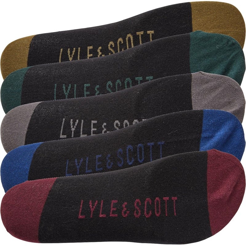 Mens Graham Five Pack Socks Black - Image 2