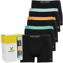Mens Jackson Five Pack Boxer Trunks Black/Multi