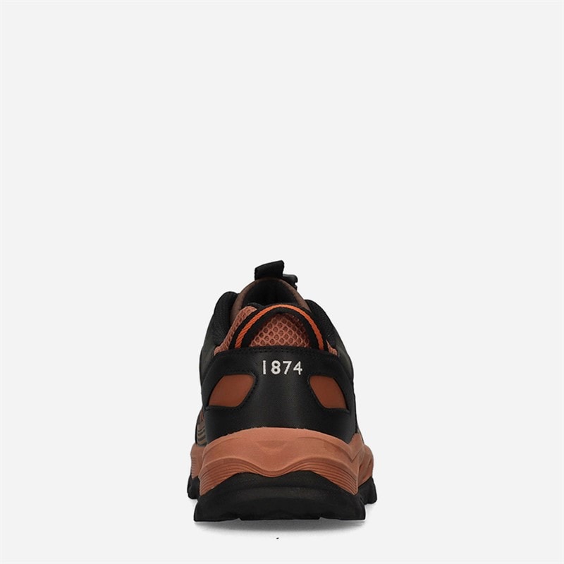 Mens Mintlaw Trainers Brown/Orange - Image 3