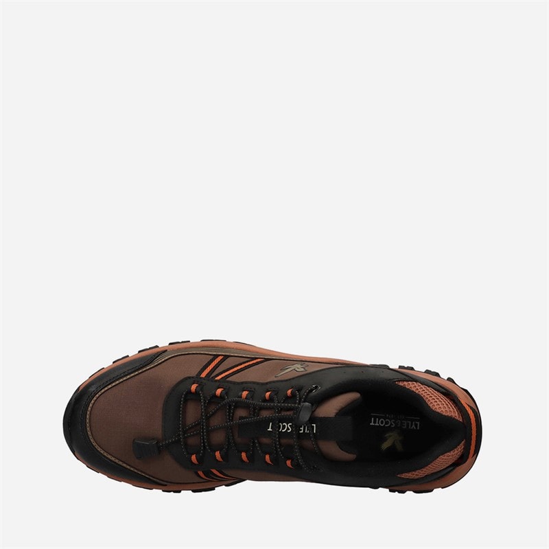 Mens Mintlaw Trainers Brown/Orange - Image 4