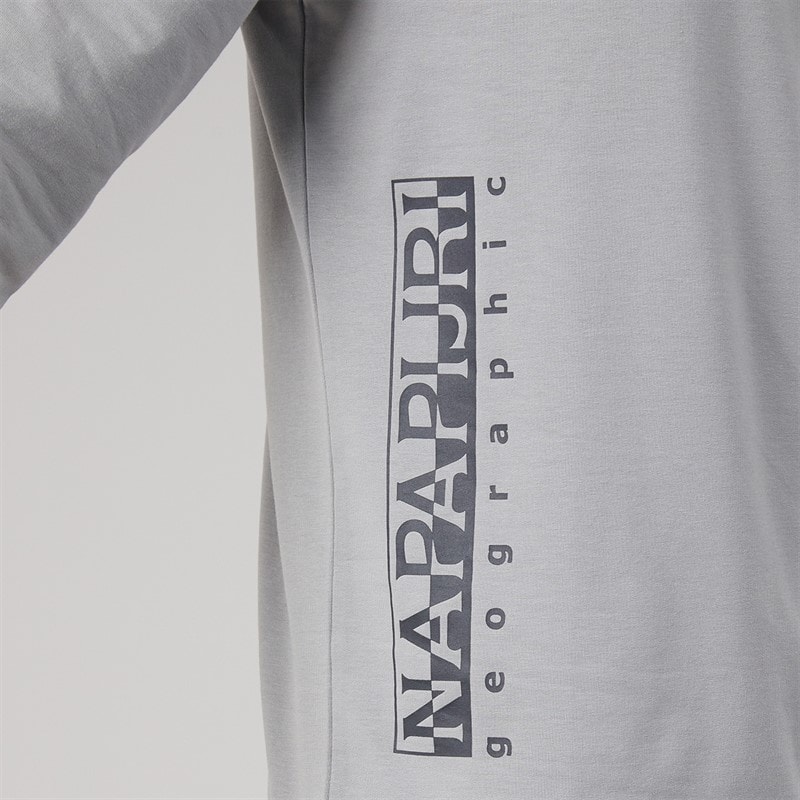 Mens Sesano Half Zip Sweatshirt Shark Skin - Image 3