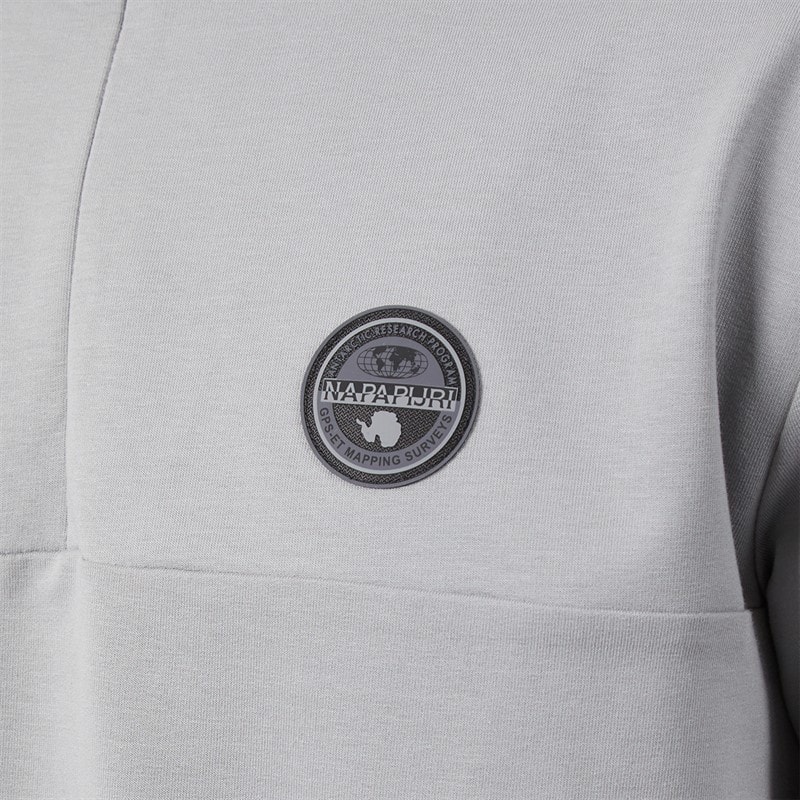 Mens Sesano Half Zip Sweatshirt Shark Skin - Image 5