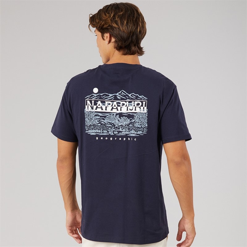 Mens Aspect T-Shirt Blue Marine - Image 3
