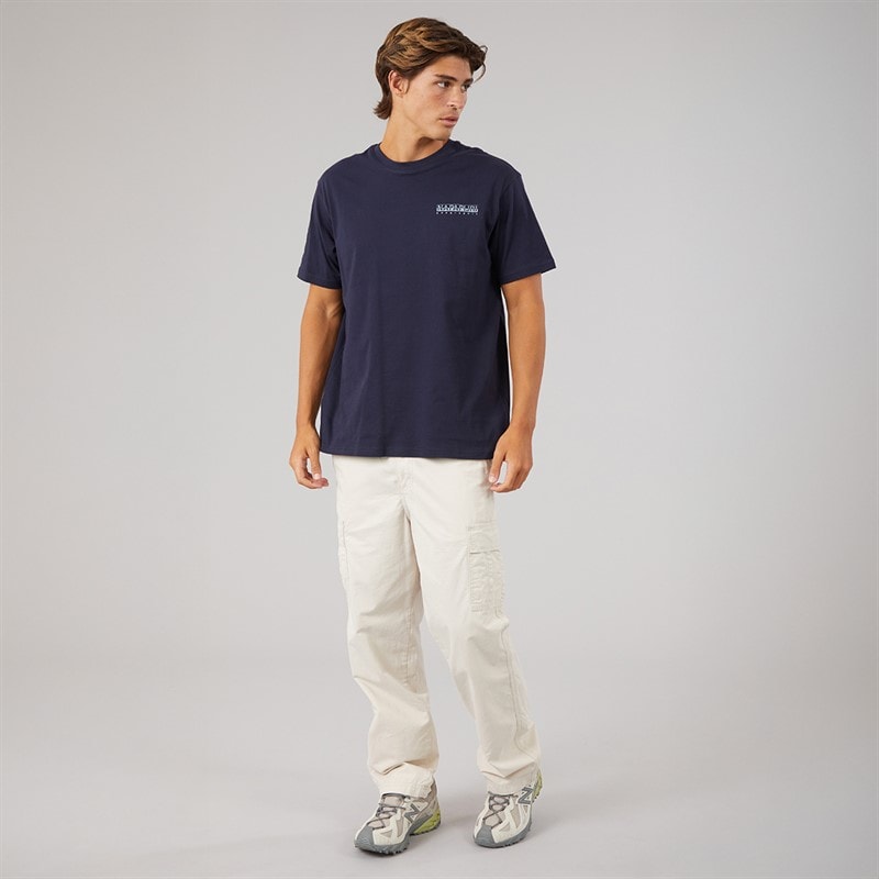 Mens Aspect T-Shirt Blue Marine - Image 4