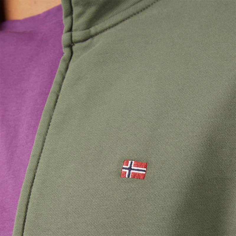 Mens Balis Full Zip Hoodie Tea Leaf - Image 5