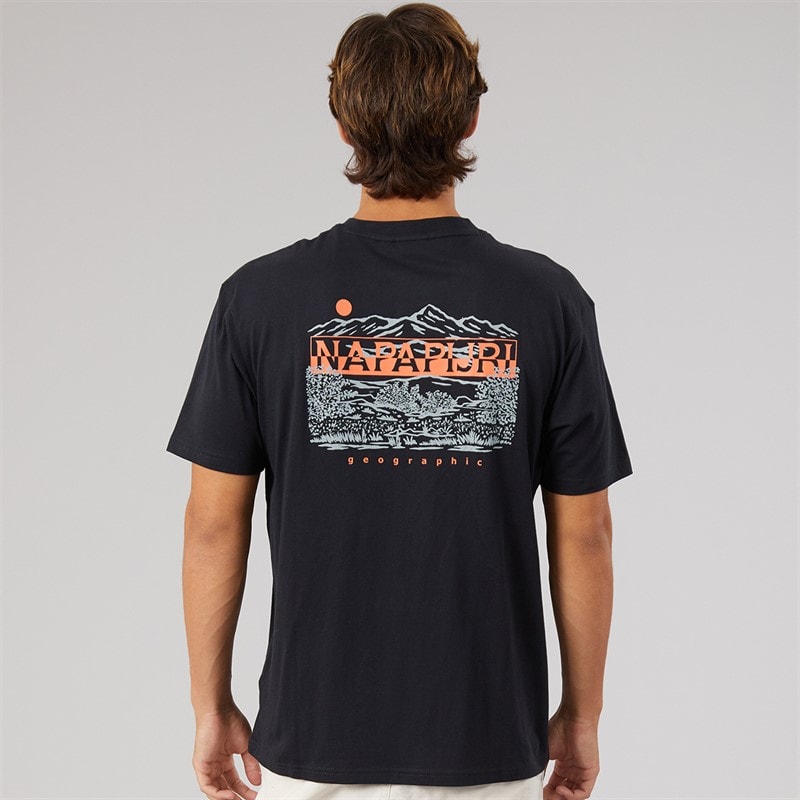 Mens Aspect T-Shirt Black - Image 3