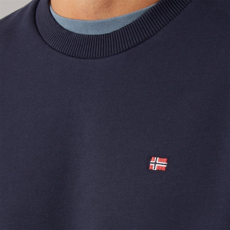 Mens Balis Crew Sweatshirt Blue Marine - Image 3